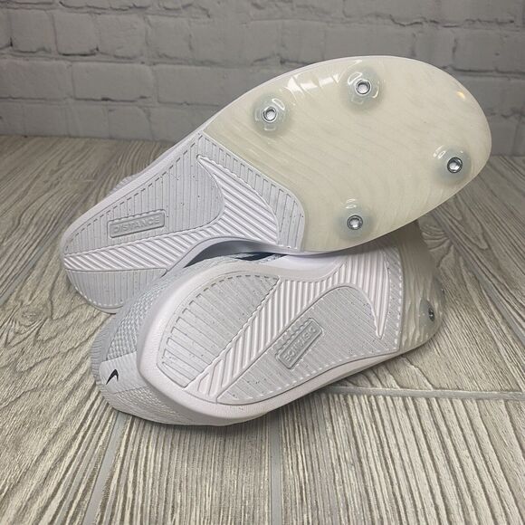 Nike Zoom Rival Distance Track Shoes Men’s 8 White Gray DC8725-100 Spikes New - Picture 8 of 8
